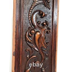 Scroll leaf fruit cornucopia carving panel Antique French architectural salvage