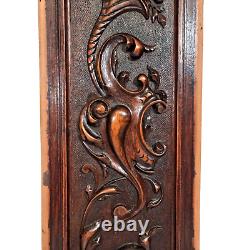 Scroll leaf fruit cornucopia carving panel Antique French architectural salvage