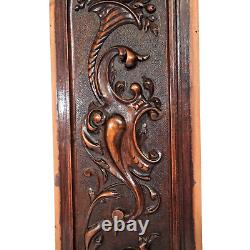 Scroll leaf fruit cornucopia carving panel Antique French architectural salvage