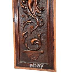 Scroll leaf fruit cornucopia carving panel Antique French architectural salvage