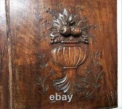 Scroll leaf fruit decorative carving panel Antique french architectural salvage