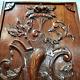 Scroll Leaf Fruit Wood Carving Panel 1874 Antique French Architectural Salvage