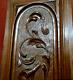 Scroll Leaf Shield Wood Carving Panel 24 In Antique French Architectural Salvage