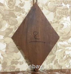 Scroll leaves blazon carved wood panel antique french architectural salvage 15