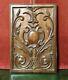 Scroll Leaves Carving Panel Antique Vintage French Architectural Salvage 19