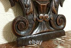 Scroll leaves griffin carving panel Antique french architectural salvage 21