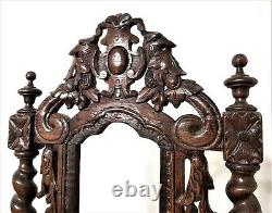 Scroll leaves mirror frame decorative panel antique french architectural salvage