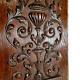 Scroll Leaves Wood Carving Panel 23.82 In Antique French Architectural Salvage