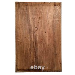 Scroll leaves wood carving panel 25.59 in Antique French architectural salvage