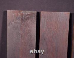 Set of Four Antique French Gothic Revival Panels in Chestnut Wood withLinen Folds