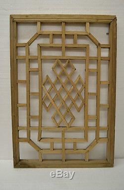 Simple Chinese Antique Carved Wooden Panel Shutter Wall Art Home Decor DE03-02