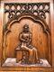 Stunning Antique Gothic Medieval Style Carved Door Panel In Wood Circa 1900