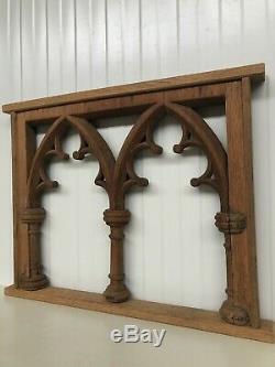 Stunning Carved Gothic panel in oak
