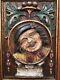 Stunning Carved Medieval Style Polychrome Panel In Wood