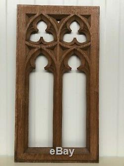 Stunning Carved Pierced gothic Panel in oak
