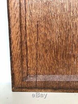 Stunning Gothic Church panel in wood -carved panel in oak (2)