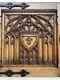 Stunning Gothic Medieval Style Panel Carved In Wood Circa 1900 (2)