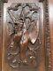 Stunning Large French Death Game Hunt /black Forest Door Panel In Wood