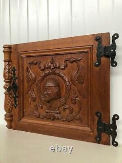 Stunning Neo Renaissance Door panel Carved all over with faces 2s