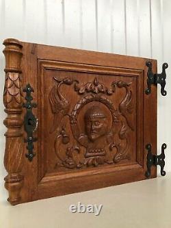 Stunning Neo Renaissance Door panel Carved all over with faces 2s