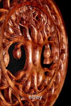 Tree of Life Carving Wall Art Panel Celtic Knot Plaque Hand Carved wood Bali