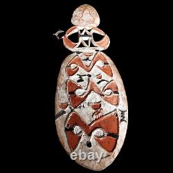 Tribal Asmat Carved Wood Story Board Panel Papua New Guinea Head Hunter Fine Art