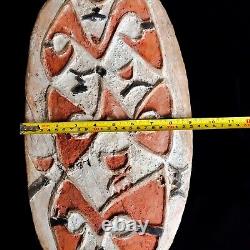 Tribal Asmat Carved Wood Story Board Panel Papua New Guinea Head Hunter Fine Art