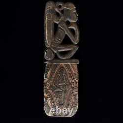 Tribal Asmat Wood Story Board Panel Carved Papua New Guinea Sculpture Fine Art