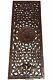 Tropical Wood Carved Wall Decor Panel. Floral Wood Wall Art. Dark Brown 35.5x13.5