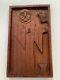 Vtg Mexican Hand Carved Saint Relief Wood Wall Plaque Panel Folk Art St. Francis