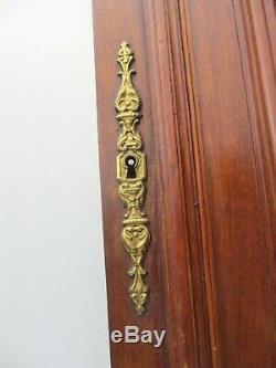 Victorian Carved Wooden Panel Plaque Door Antique French Old Wood Horse Castle