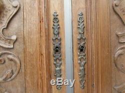 Victorian Carved Wooden Panels Plaques Doors Vintage Antique French Old Wood