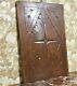 Victorian Rosette Wood Carving Panel Antique French Architectural Salvage 23