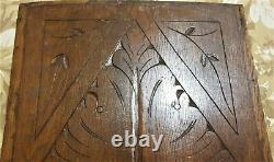 Victorian rosette wood carving panel antique french architectural salvage 23