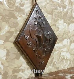 Victorian scroll leaf carving panel antique french architectural salvage 15