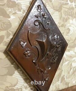 Victorian scroll leaf carving panel antique french architectural salvage 15