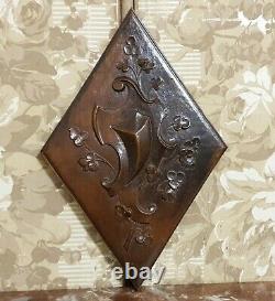 Victorian scroll leaf carving panel antique french architectural salvage 15