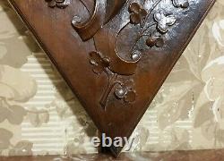 Victorian scroll leaf carving panel antique french architectural salvage 15