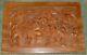 Vintage African Tribal Relief Carved Wood Panel Wall Art Story Board Carving