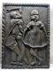 Vintage African Storyboard Carved Wood Panel Tribal Folk Wall Art Plaque 16x22