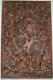 Vintage Bali Indonesia Rama Mahabharata Scene Wood Panel Carving