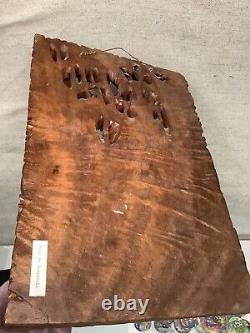 Vintage Balinese Bali Wooden Carving High Relief 3D Art Panel Hand Carved Wood