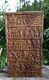 Vintage Carved Story Board Wooden Relief Panel Tribal 3 Ft Tall + Free Shipping