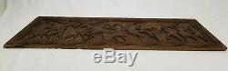 Vintage Carved Wooden Relief Panel Wall Plaque African South American Tribal 40