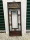 Vintage Chinese Carved Intricate Wood Gold Brass Hanging Wall Panel Floral Leaf