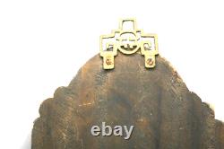 Vintage Chinese Japanese Wood Carving High Relief 3D Art Panel GA
