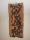 Vintage Hand Carved Wood African Panel Art Works