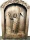 Vintage Hand Carved Wood Relief Wall Plaque Panel Depicting Christ Risen