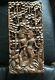 Vintage Indian Thai Figures Asian Wall Art Carved Carving Wood Panel 47cm X 23cm