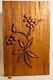 Vintage Mokihana Berry Carved Koa Wood Panel Signed Wolfe- Hawaii 1972